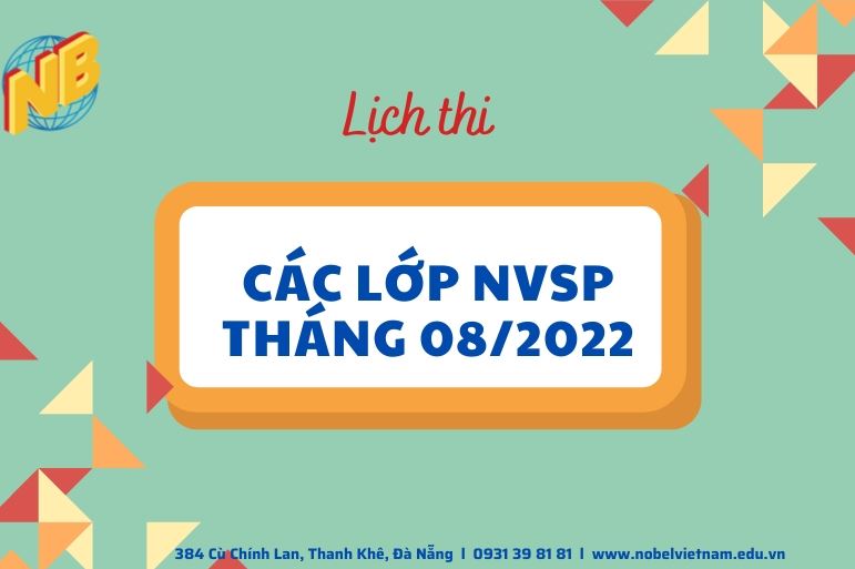 LỊCH THI CÁC LỚP NGHIỆP VỤ SƯ PHẠM